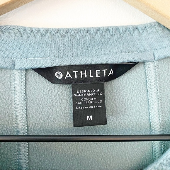 ATHLETA Moto Full Zip Sweatshirt Fleece Lined Athletic - Picture 14 of 15